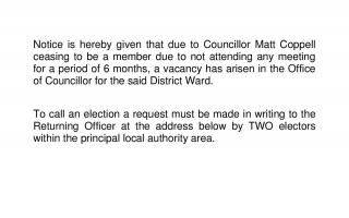 Notice of Vacancy OSM Rural Ward