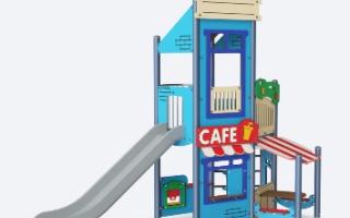 Picture of playpark equipment - play town house
